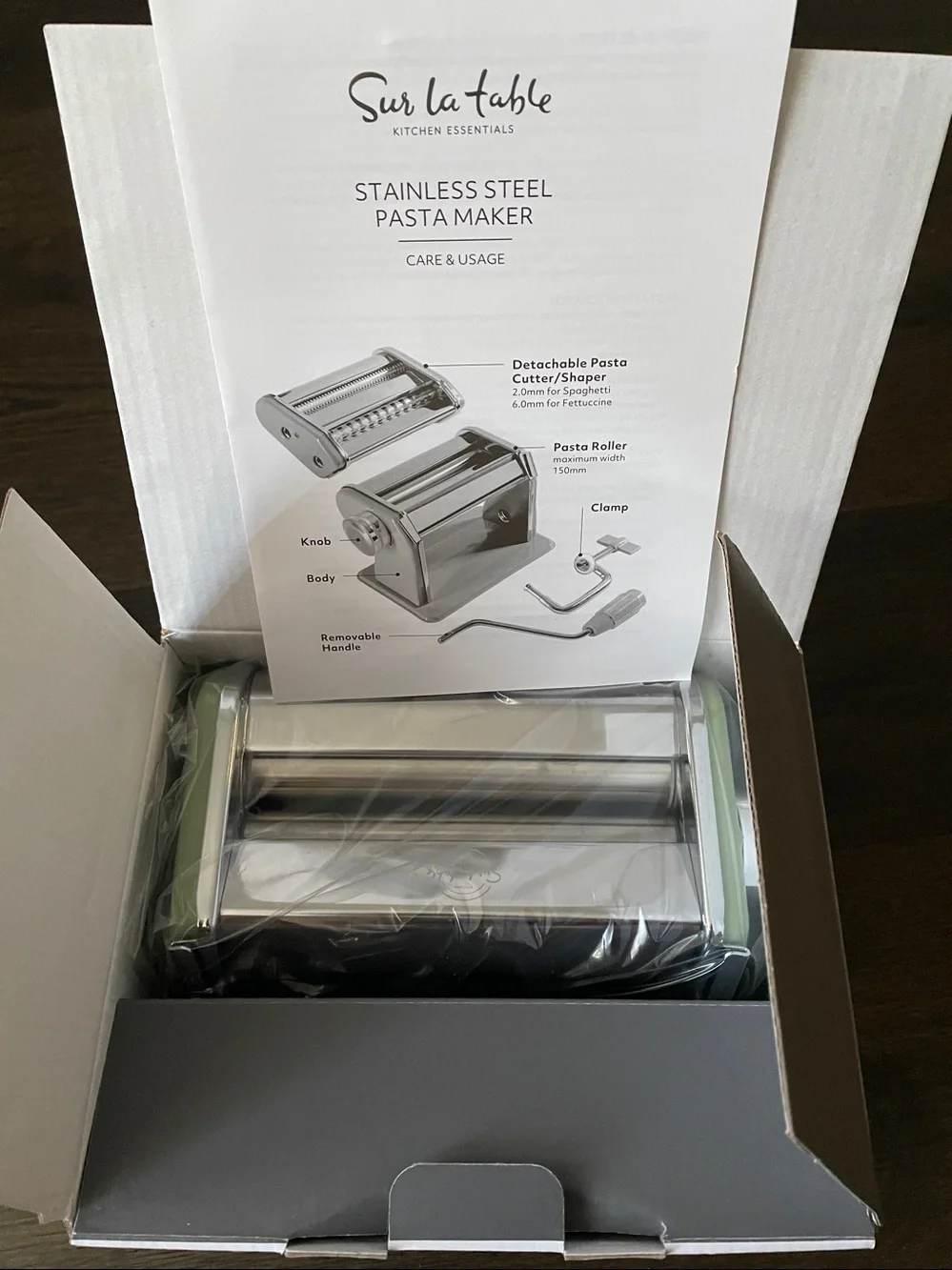 Sur La Table Stainless Steel Pasta Maker, New